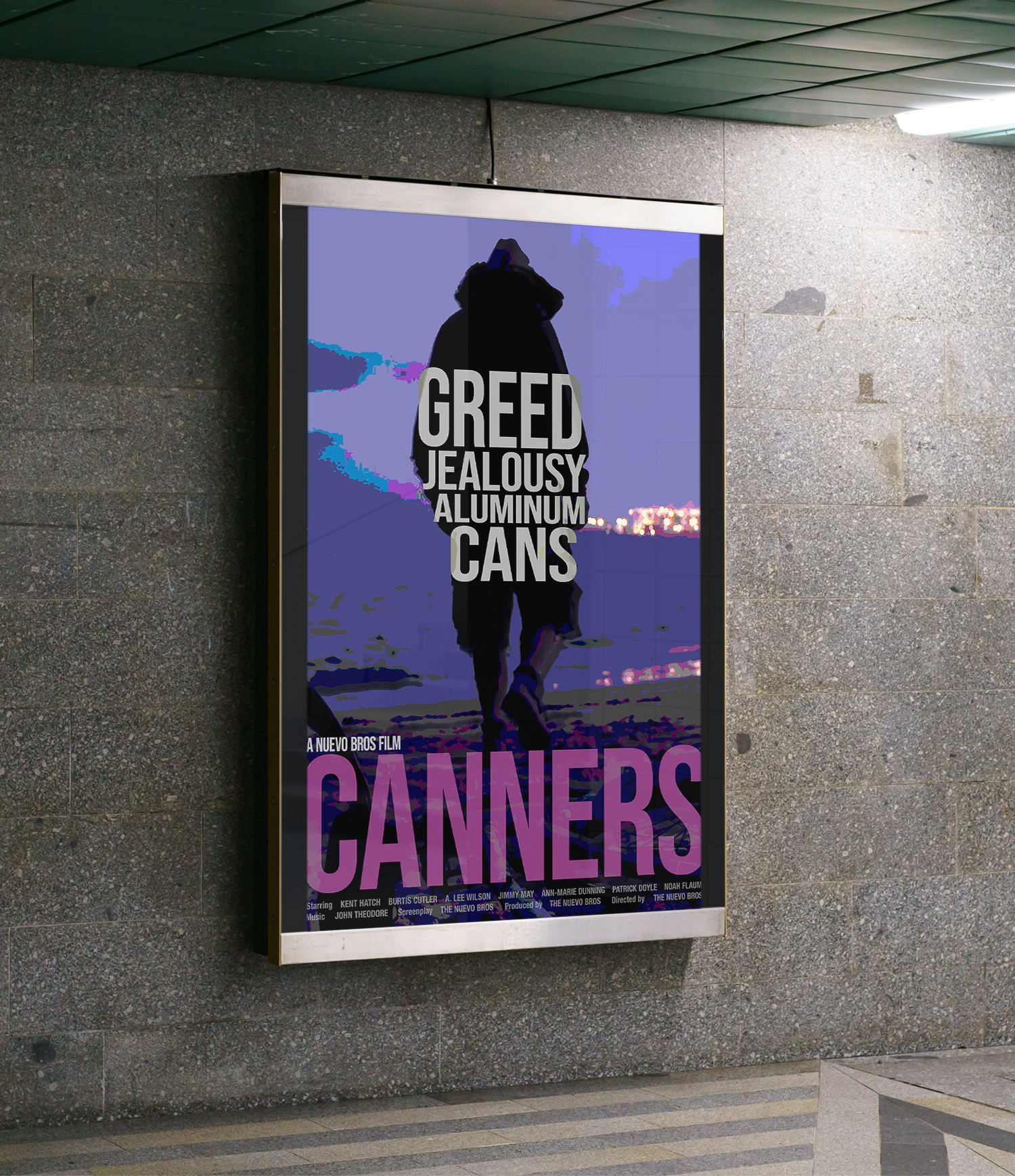 Canners movie poster on a subway kiosk